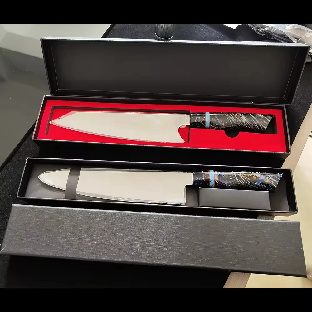 XITUO High-end gift box Kitchen Chef Knife Handmade Knife Packaging Box Black red EVA inside OEM ODM Wholesale customization