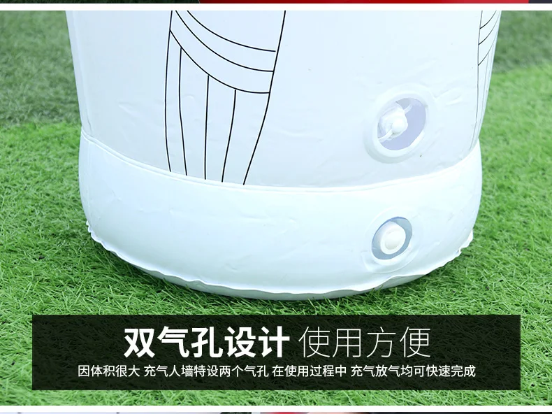 maicca sports  plastic football mannequin soccer training pvc inflatable training dummy for football