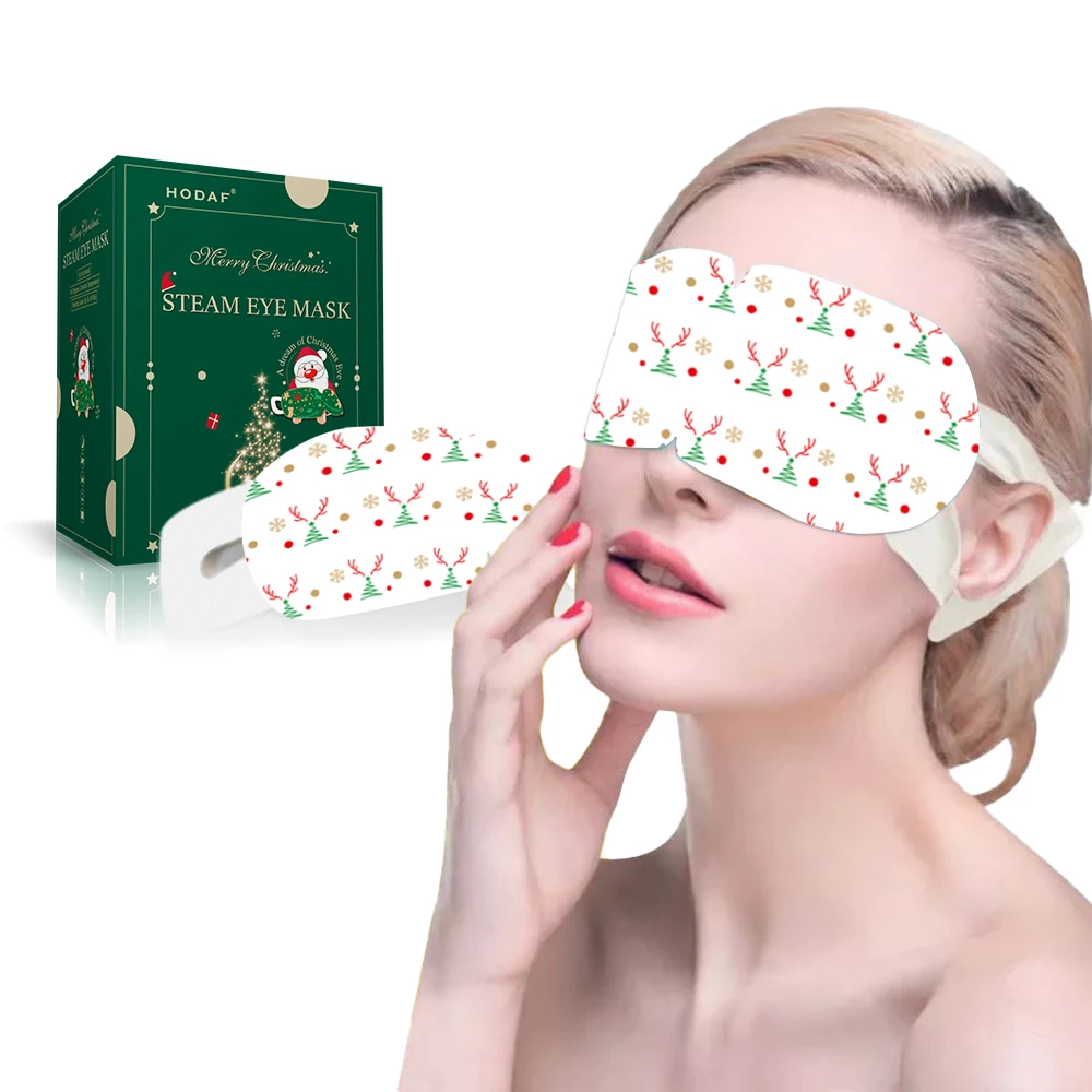 best CE MSDS OEM Heated Disposable Eye Mask Heat Steam Self Heating Sleep Hot Commpress Eye Patch Warming Eyemask Customized