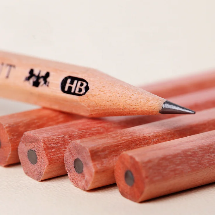 New custom school art 2B HB  natural wood sketch pencil