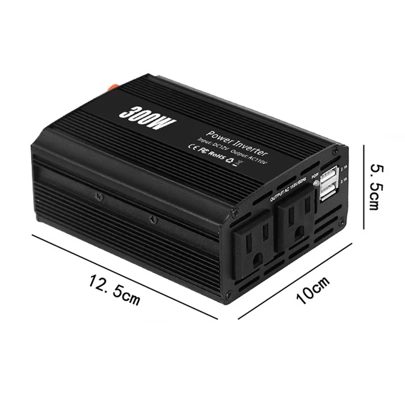 Car Power Inverter Converter 150W 200W 3000W USB Charger 12V To 220V With USB 5V Output Digital Display