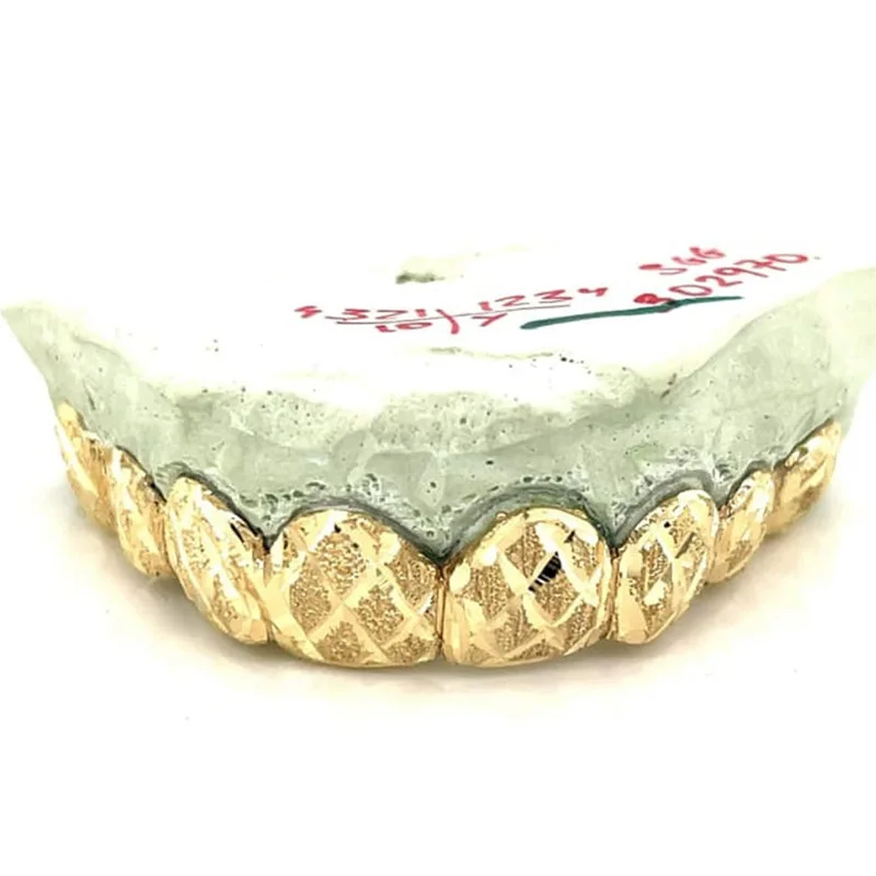 18K Gold Plated Moissanite Teeth Grillz Invisible 100% Pass The Diamond Test 925 Silver VVS Custom Hip Hop Iced Out Grillz