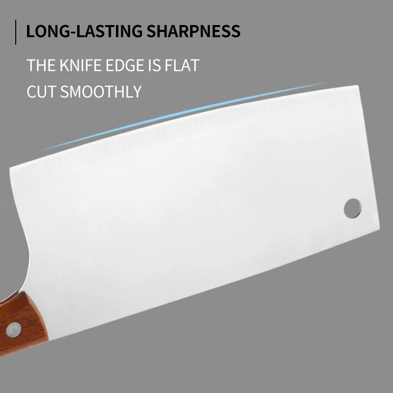 Knife Set Stainless Steel Household Kitchen Knife sharpener scissor  wooden handle chef knife set with stand