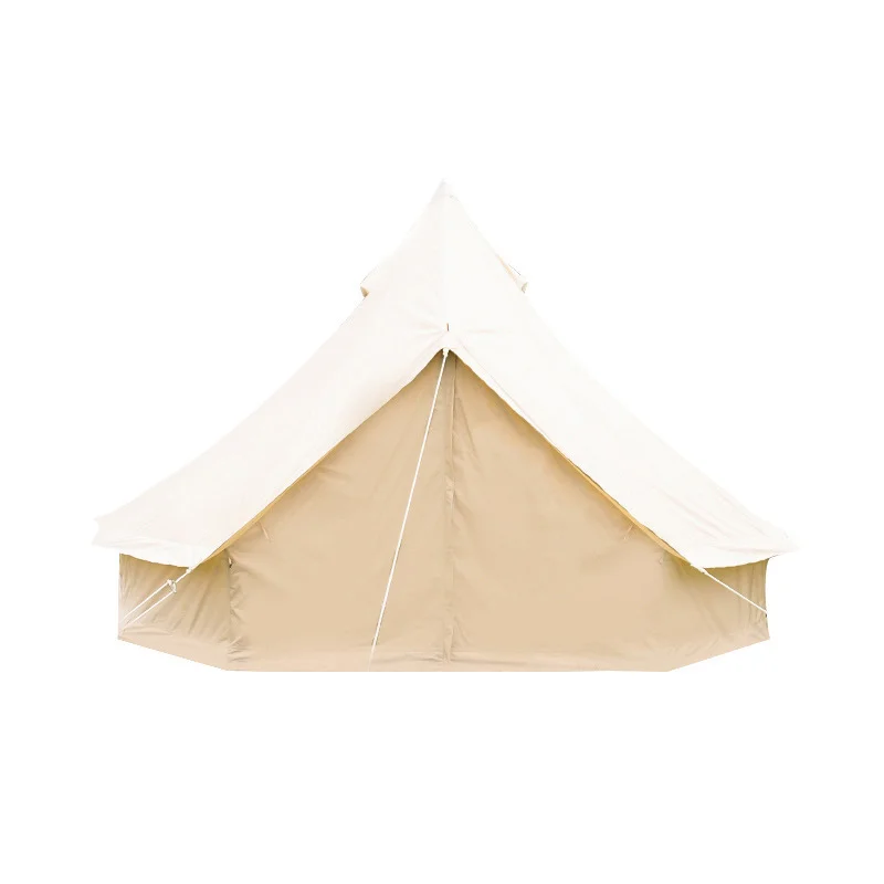 Hot Sales Customized Luxury White Cotton Bell Tent Outdoor Vintage Mongolian Yurt Waterproof Canvas Wholesale Canvas Tent