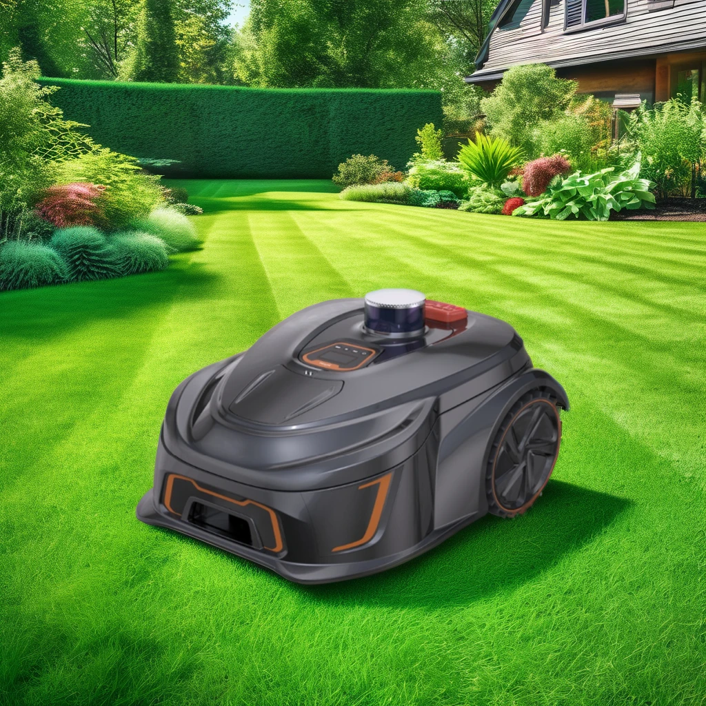 M28E Electric Lawn Mower Robot Professional Cordless With Lithium Battery Adjustment Forward Speed Makes Grass Cutting Easy