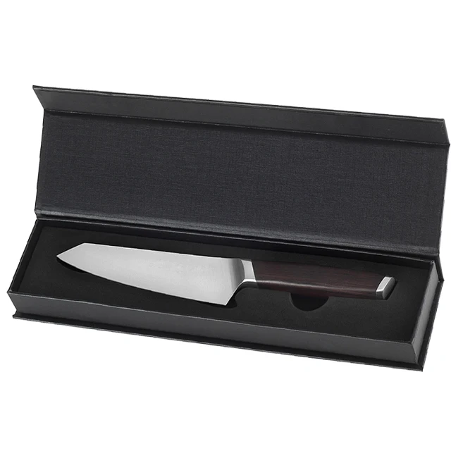 High quality 5 inch japan fruit knife with ebony wood handle with magnetic gift box