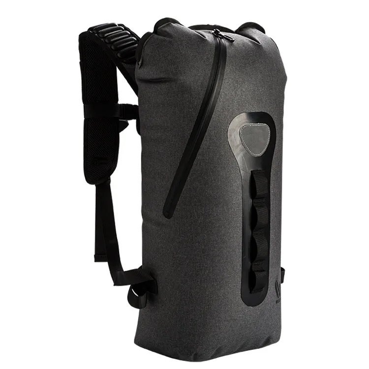 Wholesale Roll Top Dry Backpack 300D Snowflakes Cloth TPU Waterproof Bag