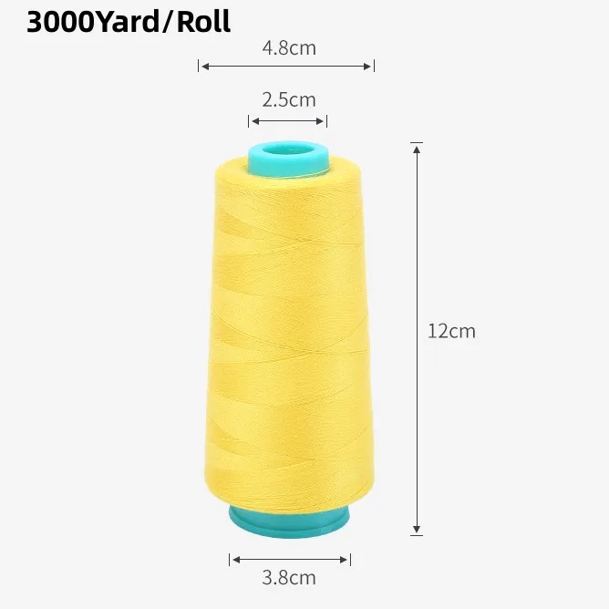 High Quality Wholesale Factory 40/2 50/2 Tailoring Threads 100% Spun Polyester Yarn Sewing Thread Set Sewing Machine 3000 Yards