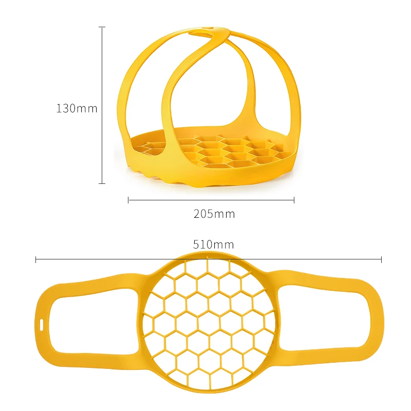 Pressure Cooker Lifter Pot Holder Egg Mold Silicone Bakeware Sling