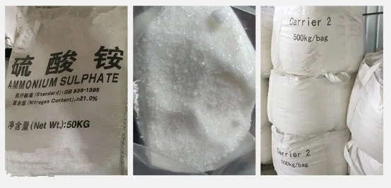 Factory Price Ammonium Sulphate Crystal Nitrogen Fertilizer