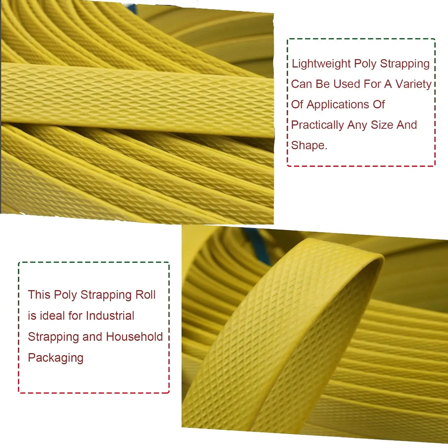 Poly Strapping Roll for Use with Manual Strapping tools , PP Packing belt for timber , Papers ,Pipes