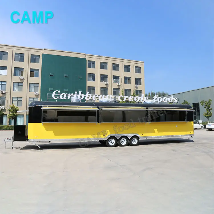Large food truck airstream food carts and food trailers fully equipped bbq truck