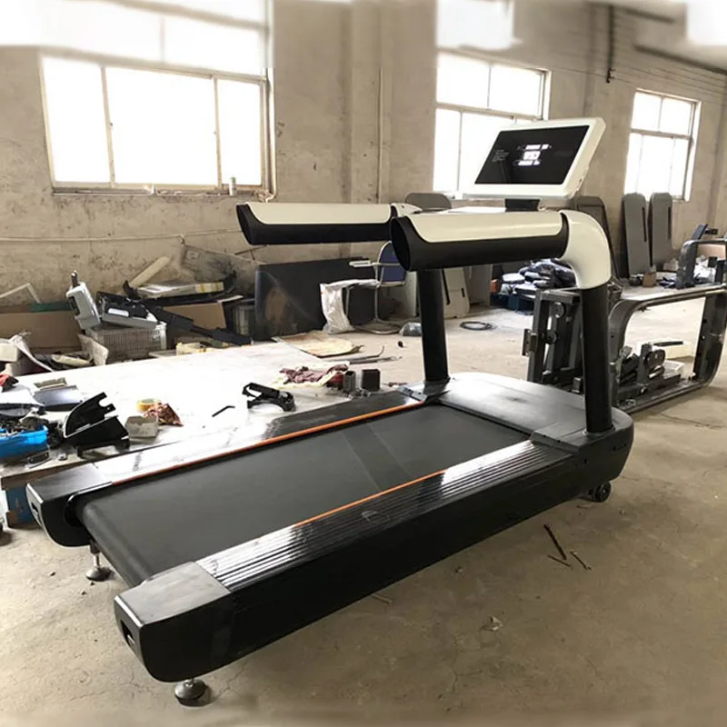 Oem Service Unisex 3HP Training Body Gym Equipment Sports 18.5Inches Intelligent Screen Ningjin Commercial Treadmill for Workout