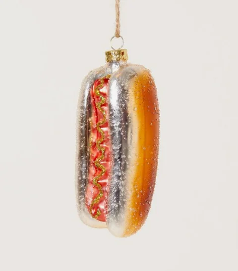 Custom Made Glass Hand Blown Figurines Christmas Ornaments Personalized Hand Painted Fruit Food Ornament Xmas Tree Decoration