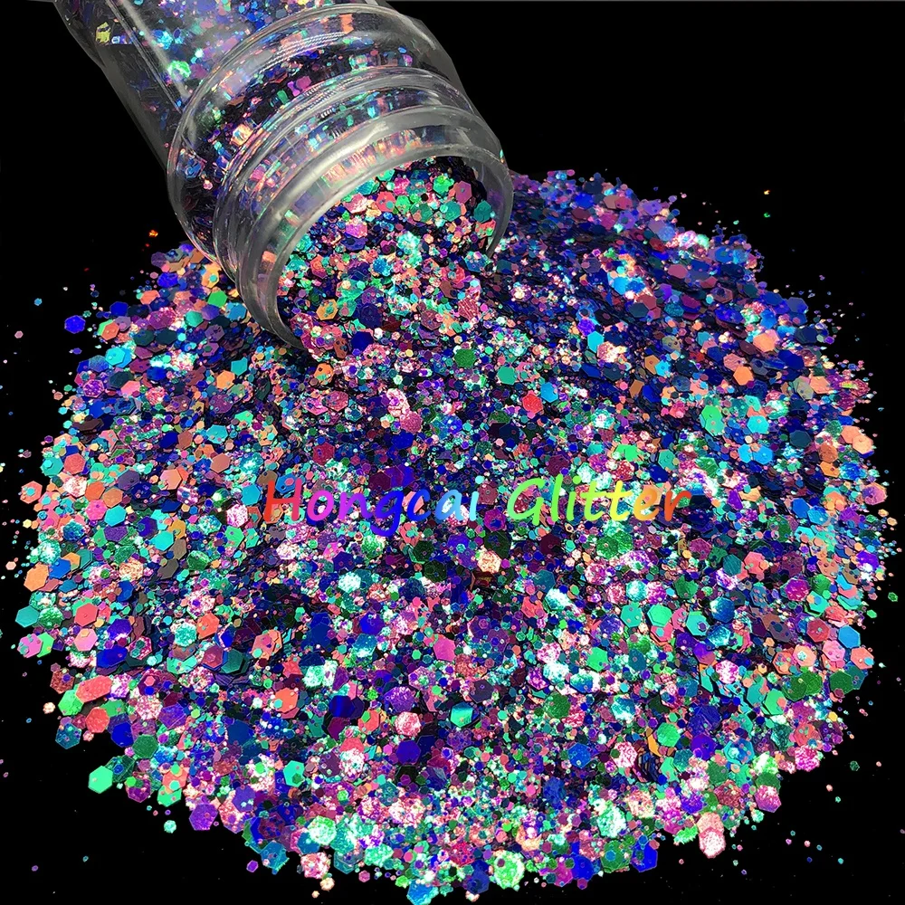 ETS01 TO ETS18 Easter Egg Series Wholesale Bulk Craft Glitter Powder Resin Body Loose Chunky Glitter