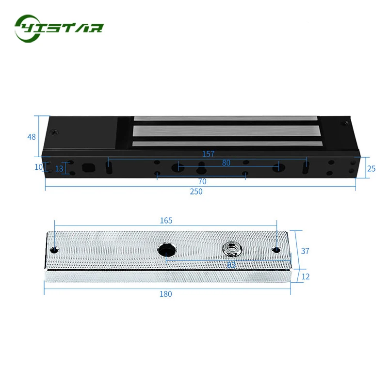 280KG EM Lock Door Access Control 600LBS Magnetic Lock Optional Signal Feedback Access Control Door Lock