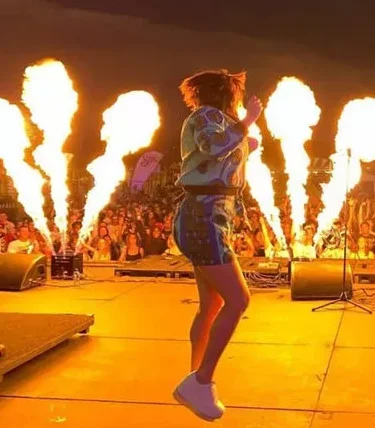 LPG waterproof mini Stage Effect Fire Machine stage effect flame projector fire machine color Flame Projector for Party dj Disco