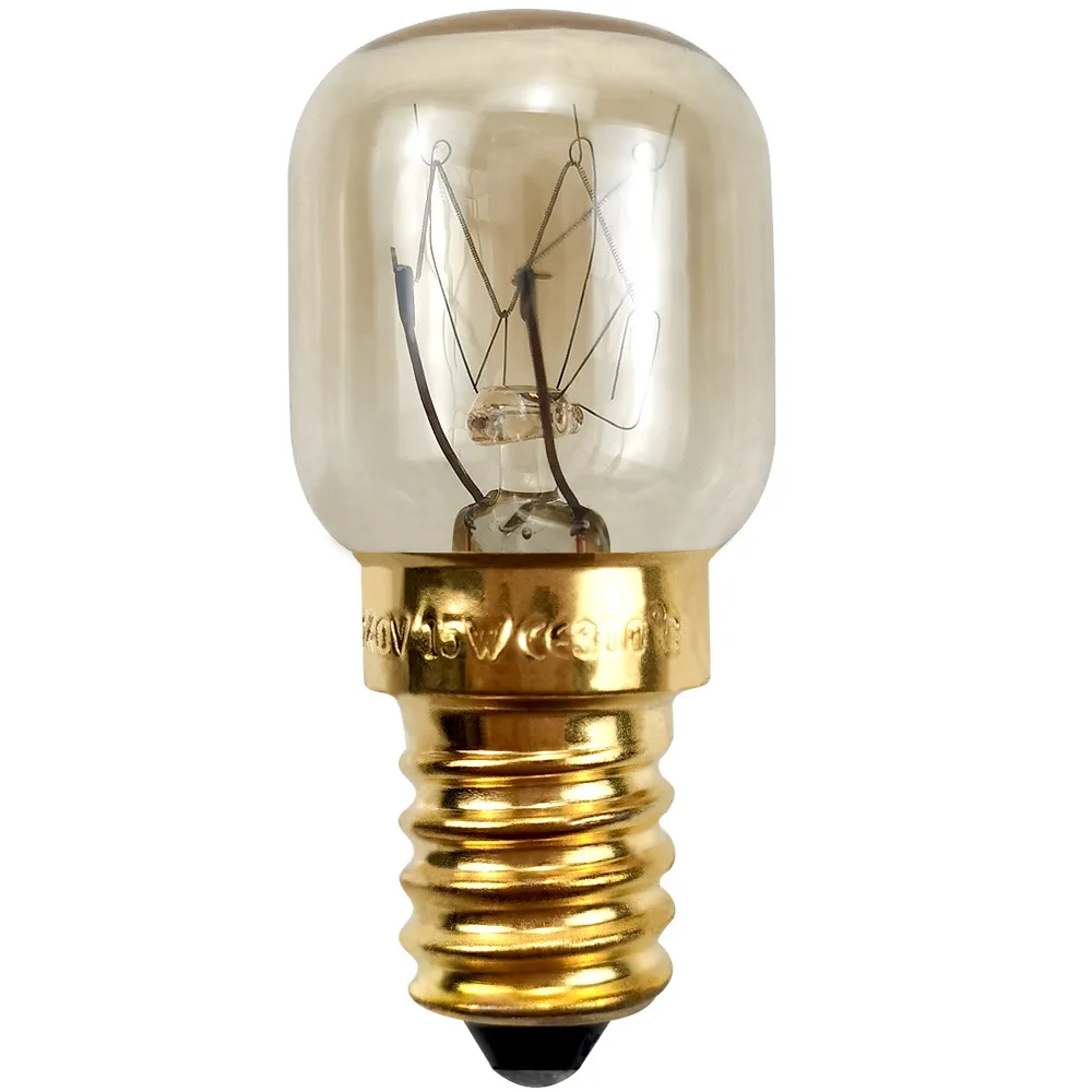 America  E14 E12 Oven bulb  microwave Light salt crystal lamp  300 degree high temperature incandescent bulb