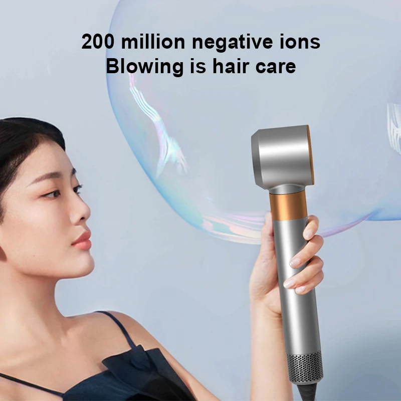 Gold hairdryer professional 5in1 auto wrap wholesale hairdryer profesional hot