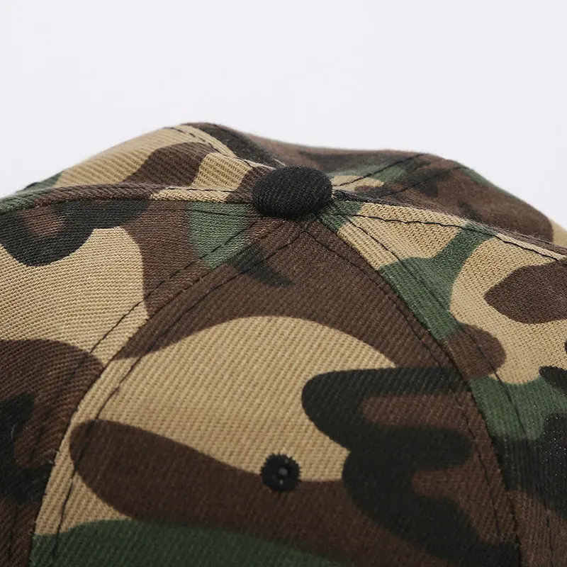 Custom logo wholesale patch embroidery label sport hats camouflage cap baseball caps
