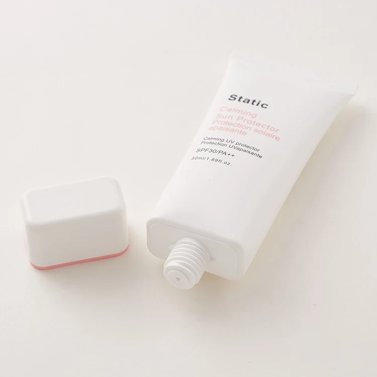 Oval shape plastic summer sunscreen cream container cosmetic packaging plastic tube