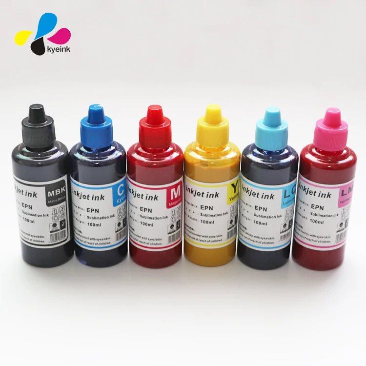 Sublimation Transfer Ink L8050 l1800 l800 l130 100Ml Heat Transferdye Sublimation Inks Bulk Sublimation Ink 6 Colour