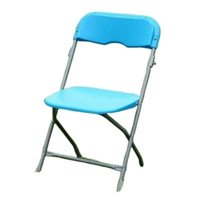 Outdoor Cheap 3 Color Metal Water Proof Rustproof Steel Structure PP Seat Event Plastic Folding Chair
