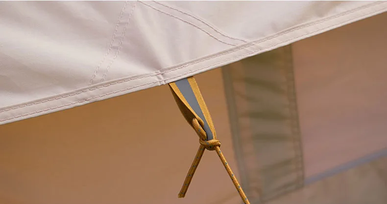 APZ096 Portable Foldable Family Travel Outdoor Glamping Camping Two Door Canvas Bell Tents House Waterproof