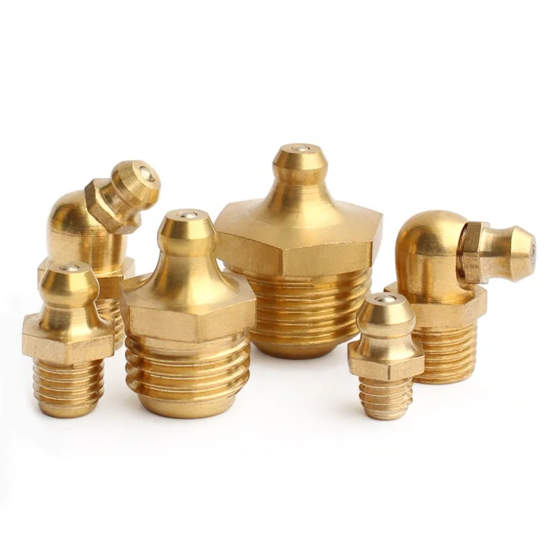 Jianhe best-selling multi-specification  M6M8M10 copper  nozzle grease gun  nozzle