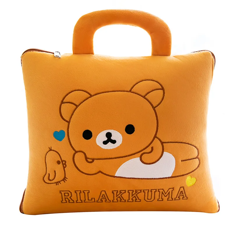 Wholesale Custom High Quality Fleece Nap Car Sofa 2 in 1 Car Airplane Pillow Blankets Cute Quilt Blanket Cushion Pillow