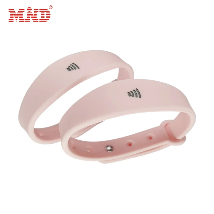13.56Mhz MIFARE Classic 1K 4K NFC id bracelet rfid wristband nfc silicone bracelets
