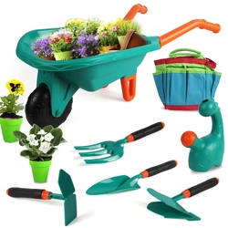 Manufacturer Bulk Wholesale LT9901 Hands-On Ability Development Gardening Tool Set Outdoor Play Kids Garden Toys with Trolley