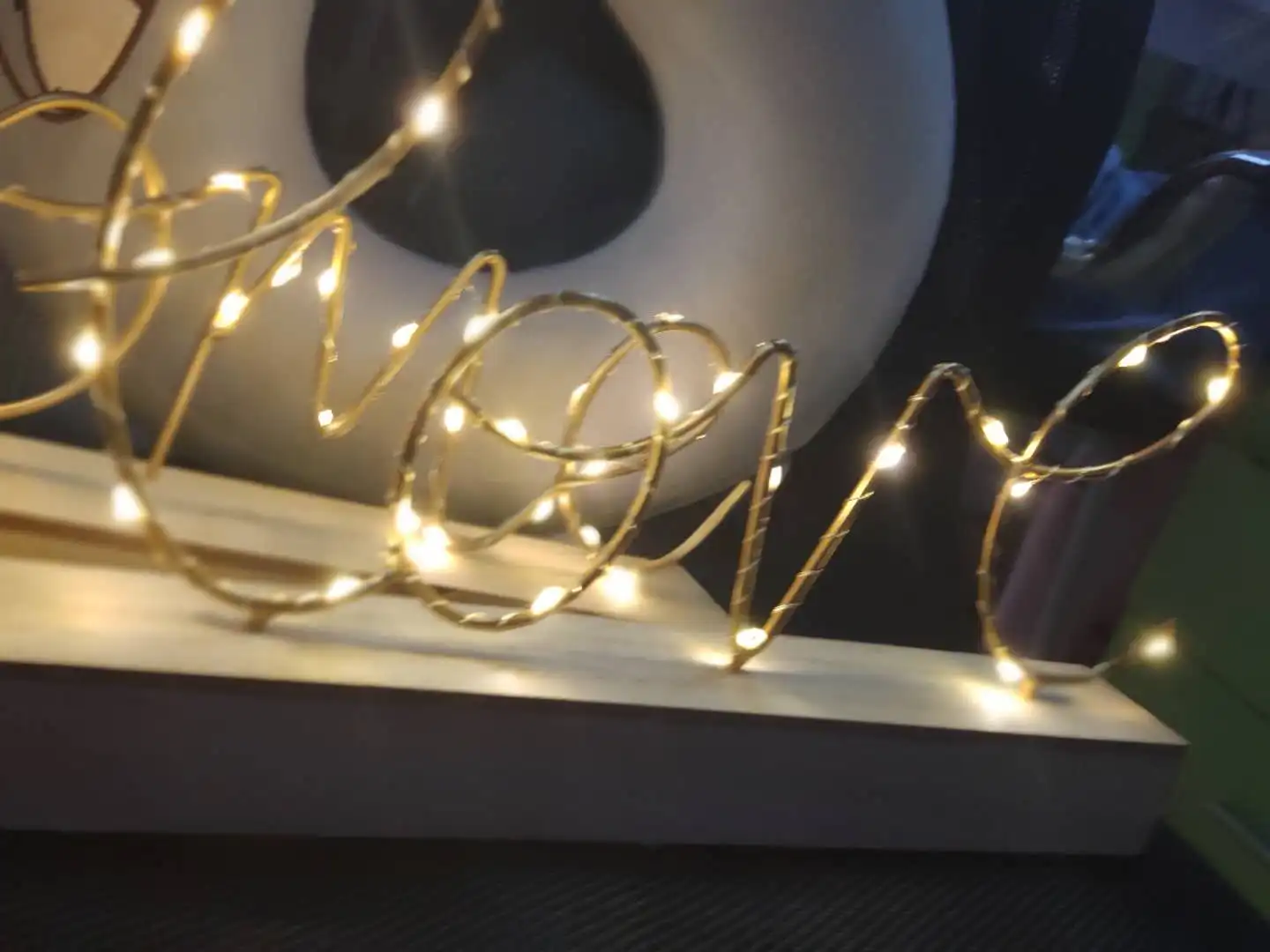Модель с надписью «Love» P265 подсветкой настольная лампа для магазина украшения ремесел декор со звездой украшение на день рождения домашний