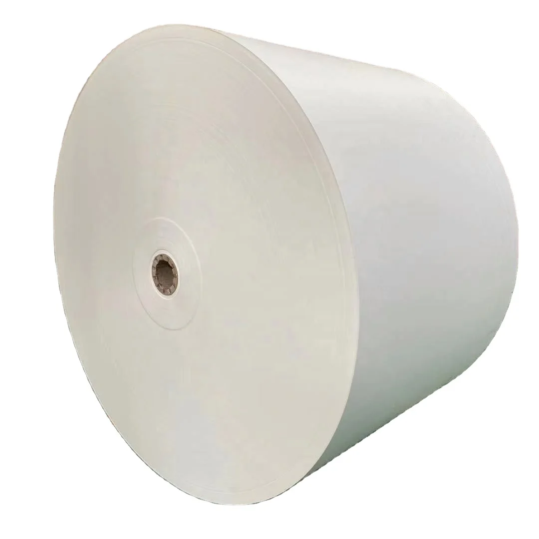 Hot sale raw paper materials in roll with PE coated for disposable paper coffee cup plate manufacturing