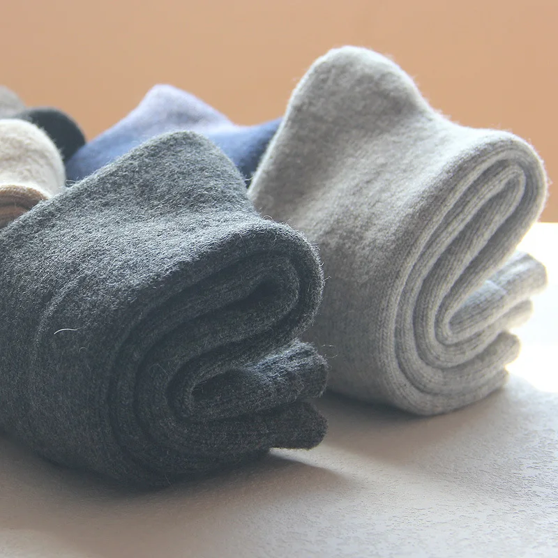High Quality Wholesale Mens Wool Thick Winter Thermal Tube Crew Socks