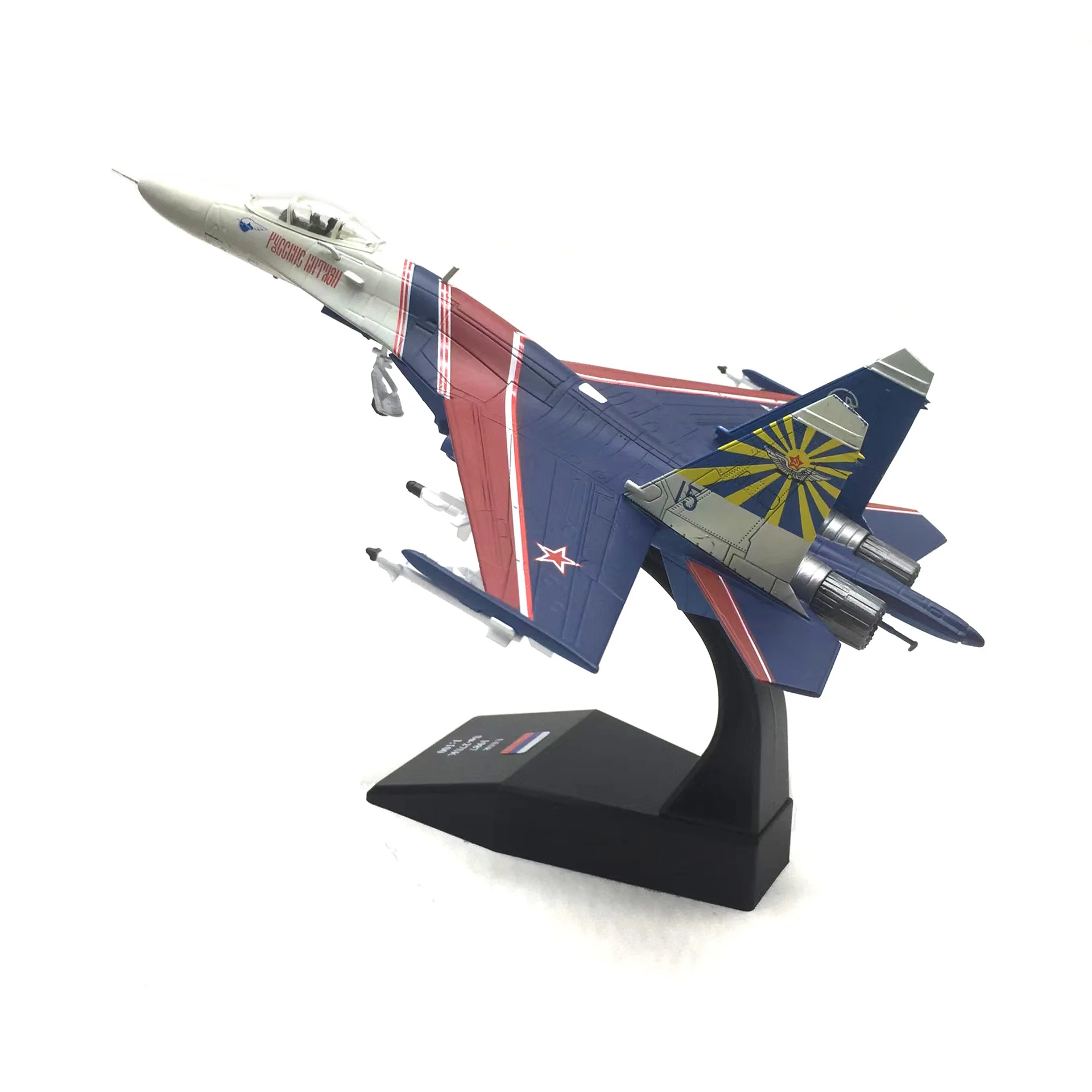 1/100 Scale Russia Su27 Military Model Aircraft Model SU-27 fighter jet alloy Plane