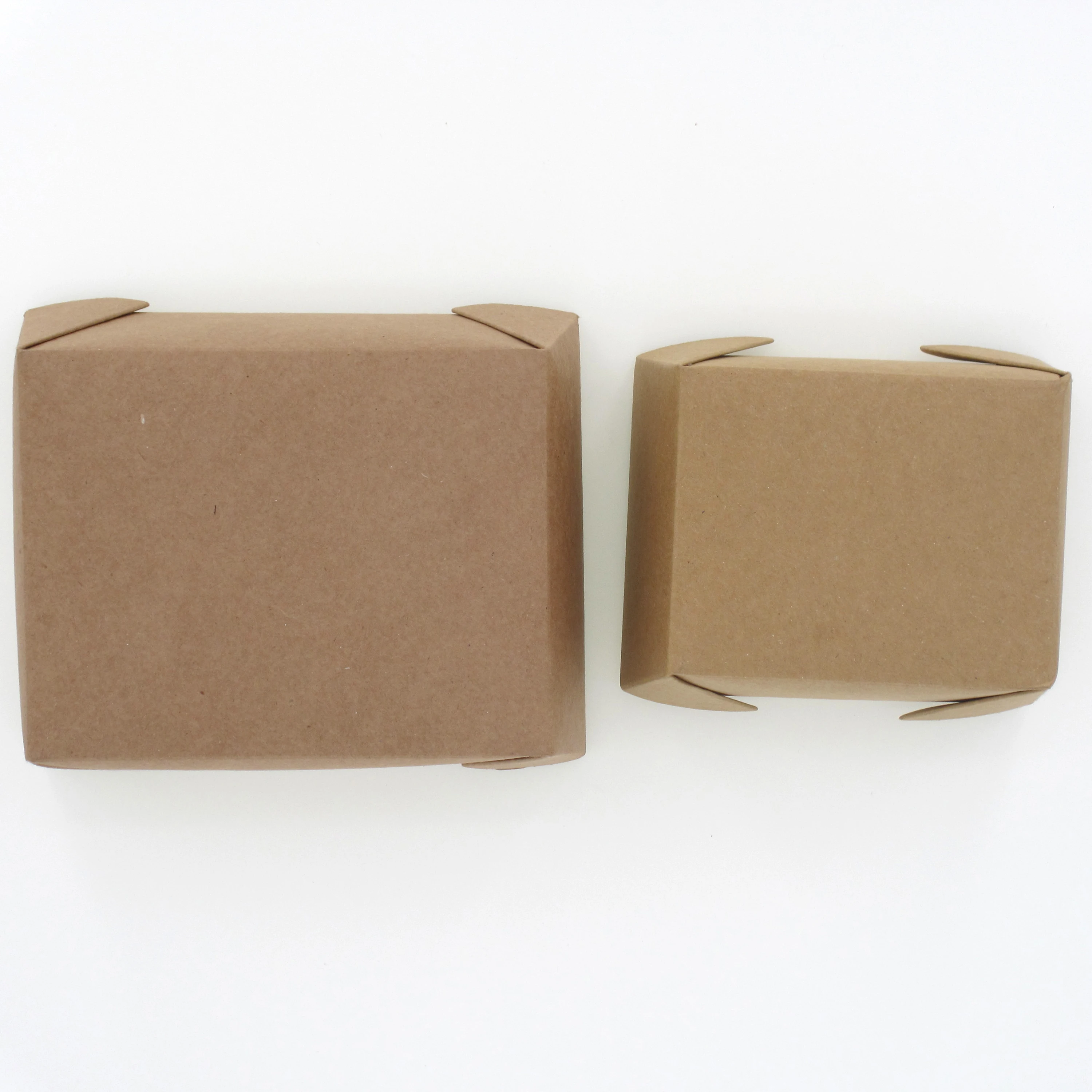 Доставка упаковка в наличии коричневый крафт складная коробка для пищевых продуктов