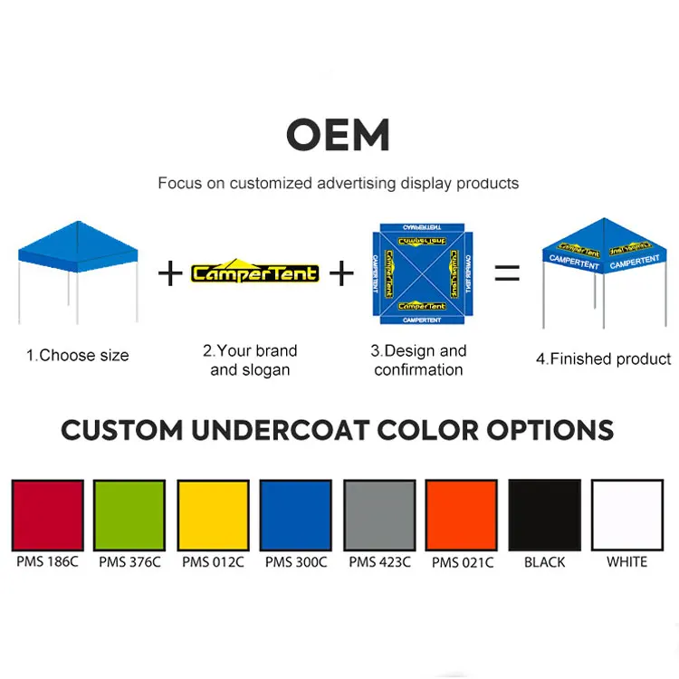 Custom Logo Printing Outdoor Advertising Marquee 10X10 Ft Folding Canopy Tents