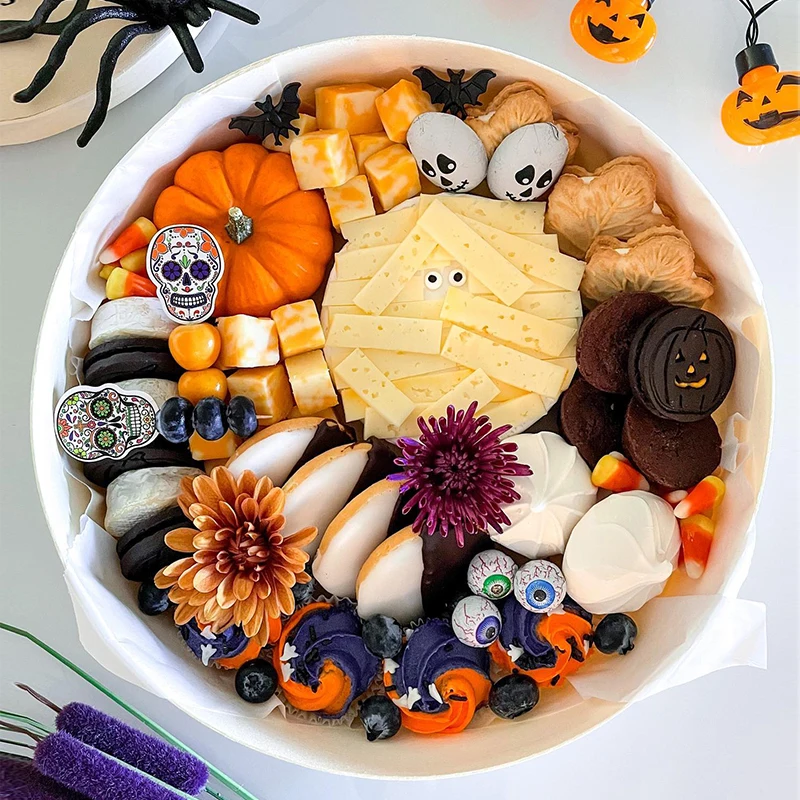 Good Quality Poplar Wooden Take Out Grazing Box Take Away Cheese Fresh Fruits Meats Chocolate Croissant Container