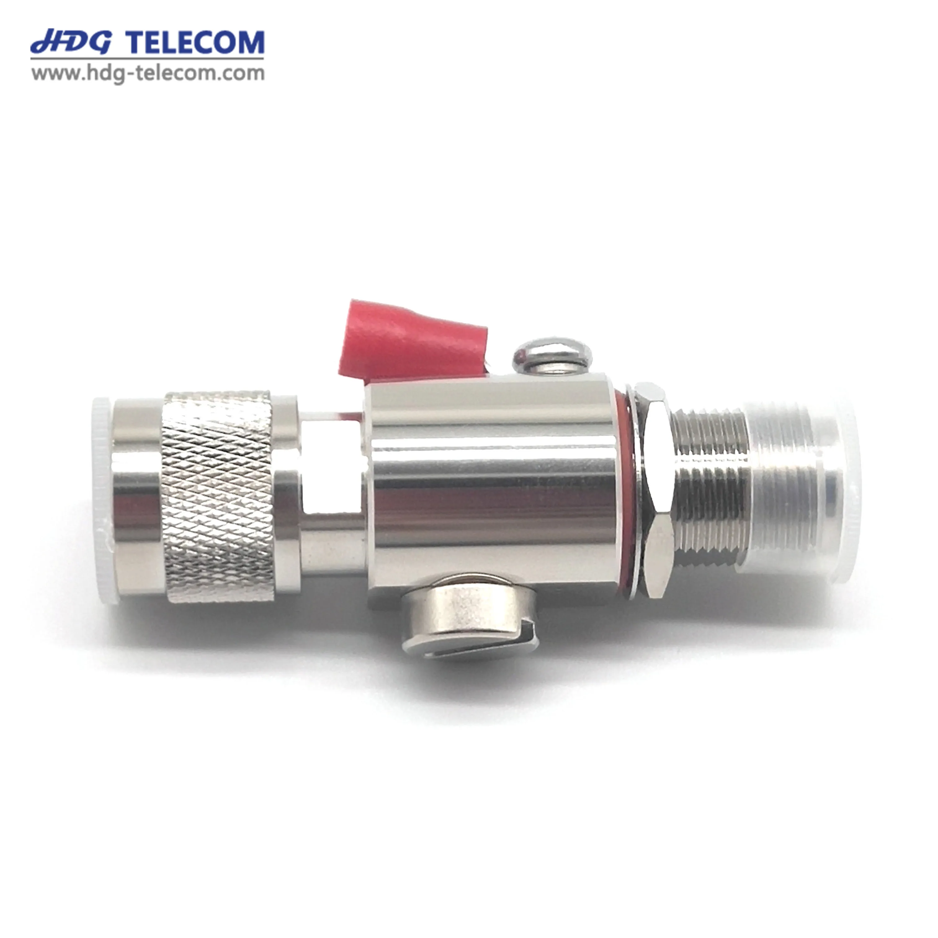 
N male to female gas discharge tube coaxial surge arrester 