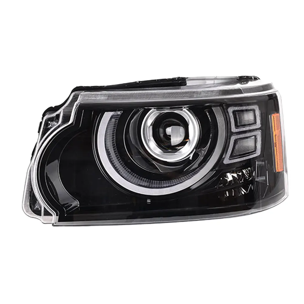 AKD Car Styling Headlight For Range Rover 2005-2013 Head Lights  Head Lamp DRL Running Turn Signal Angel Eyes Led Projector Lens