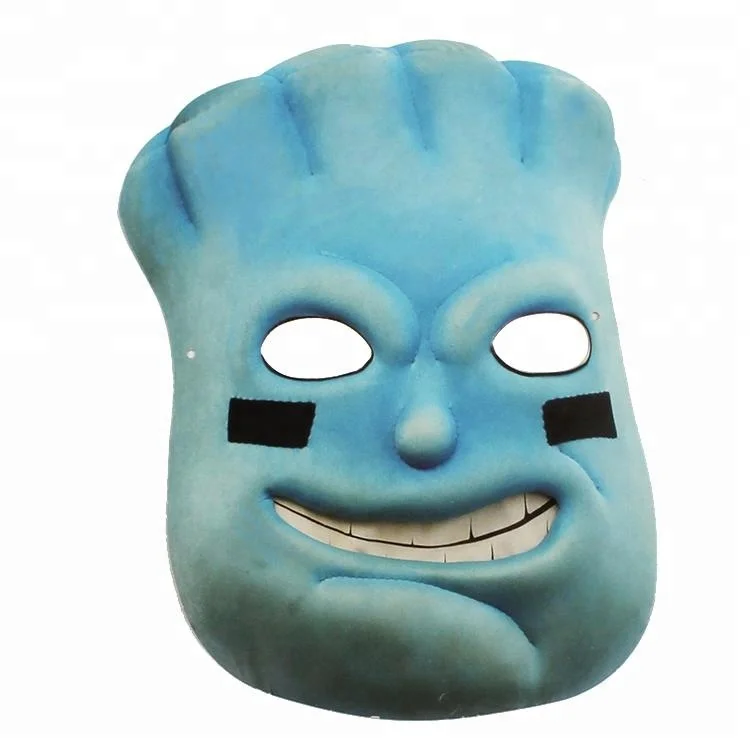China Wholesale Full Face Mask Custom Designed with Colorful Print for Halloween Parties Festivals Real Human Paper Face Mask