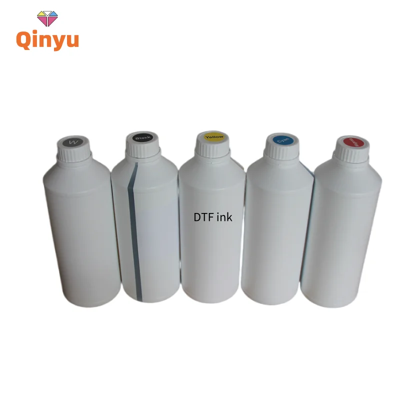 Qinyu Premium DTF Pigment Ink for Epson XP600 L1800 DX5 I3200 White Ink PET Film Printer