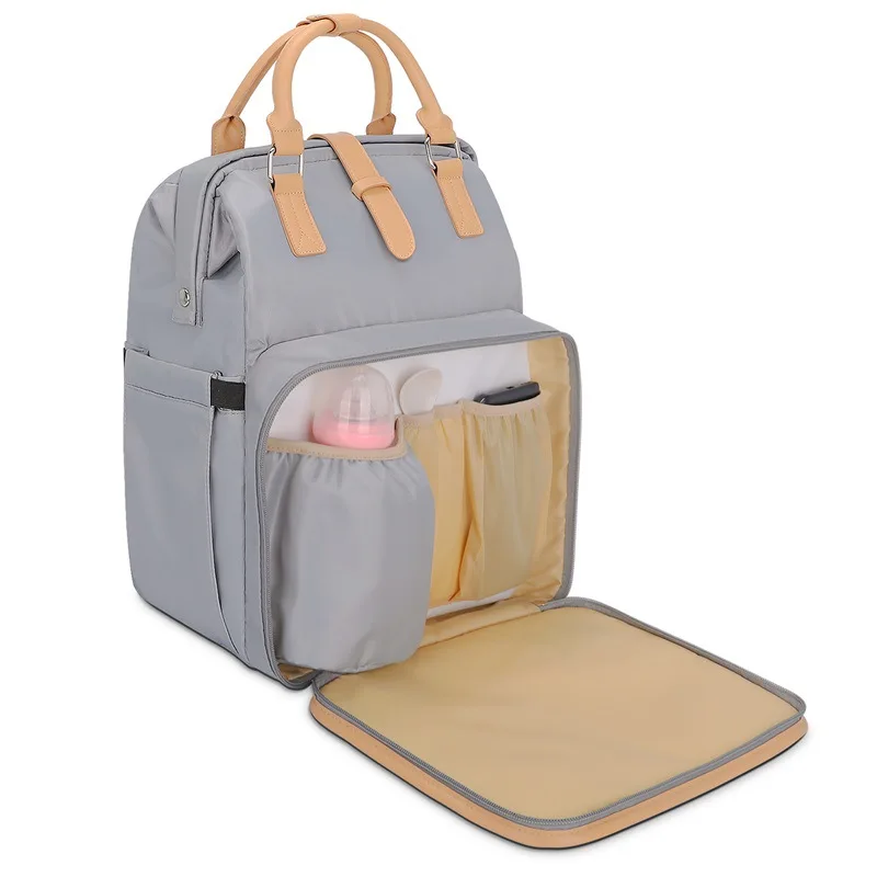 Mommy Diaper Bag Backpack Design Product Mummy Diaper Recycle Fabric 2022 New Luxury Waterproof Custom OEM ODM Designer Baby