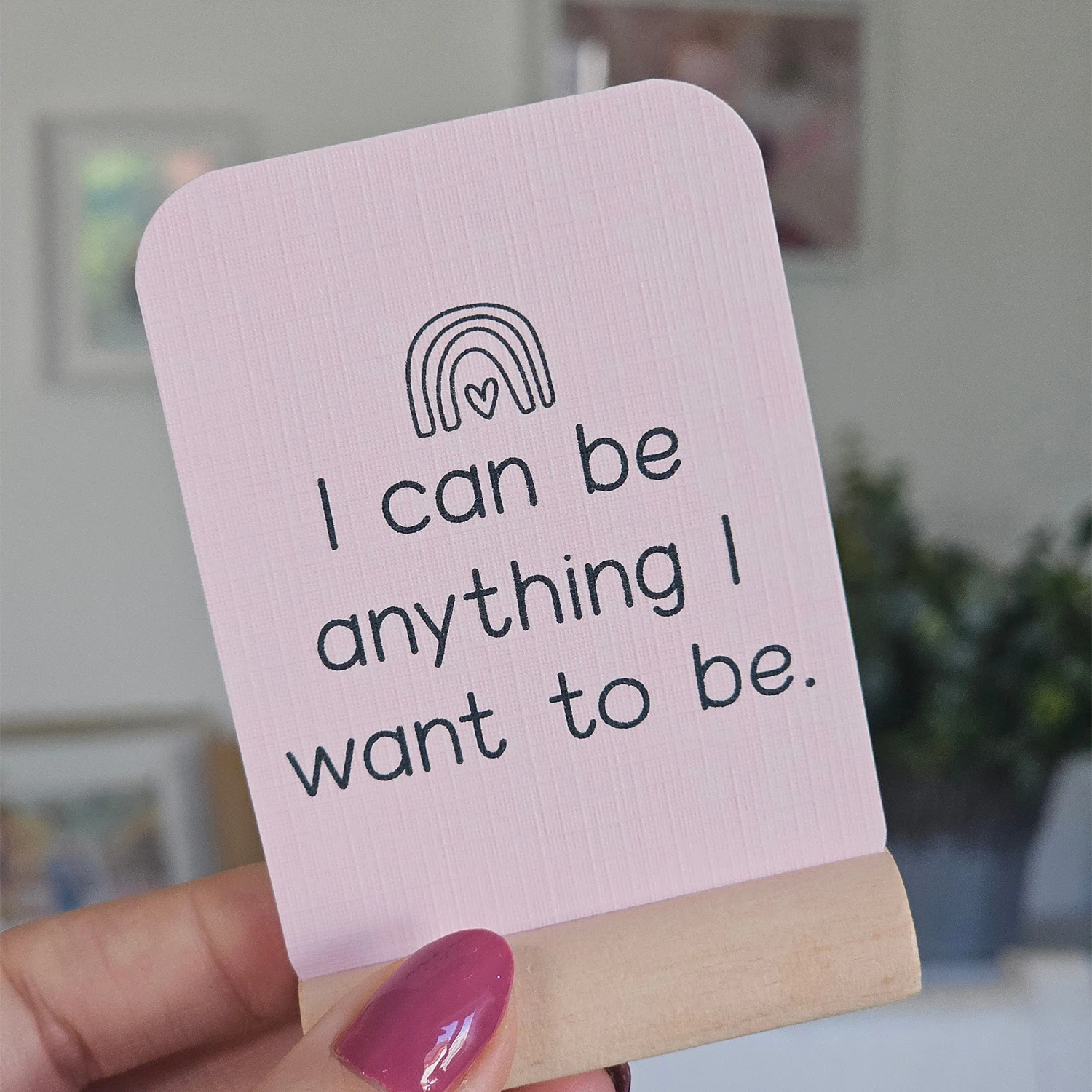 Affirmations for Kids Deck Mindfulness Gift Affirmation Cards for Kids Daily Gratitude Affirmation Cards With Wooden Stand