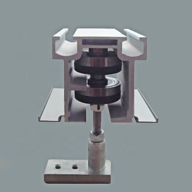 Operable Movable Partition Roller Aluminum Track For Office Partitions Wheel Rails And Rollers Used In Movable Wall