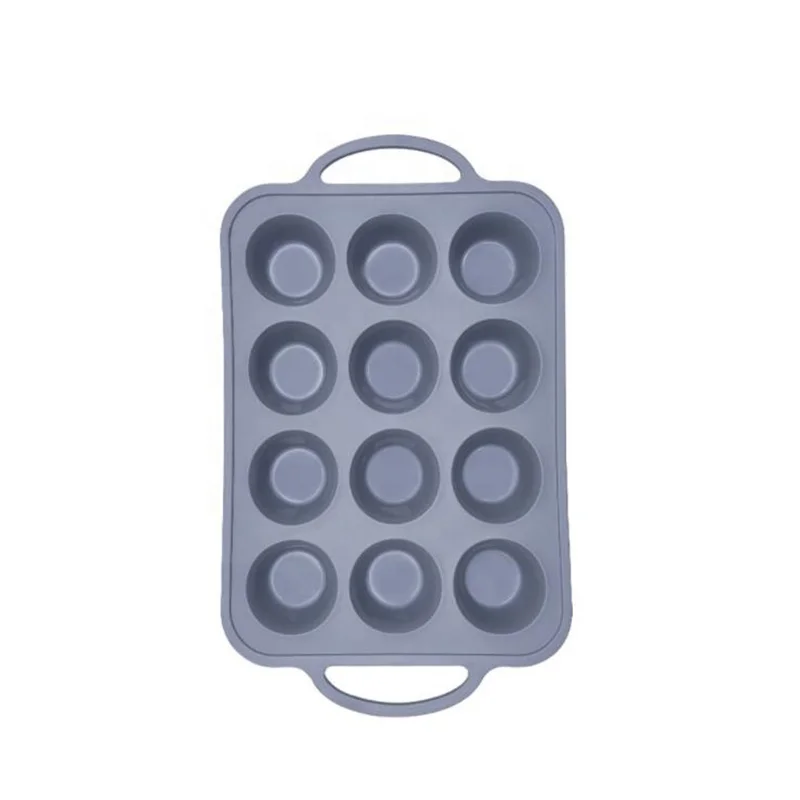 Food Grade 12 Cups Silicone Muffin Pan