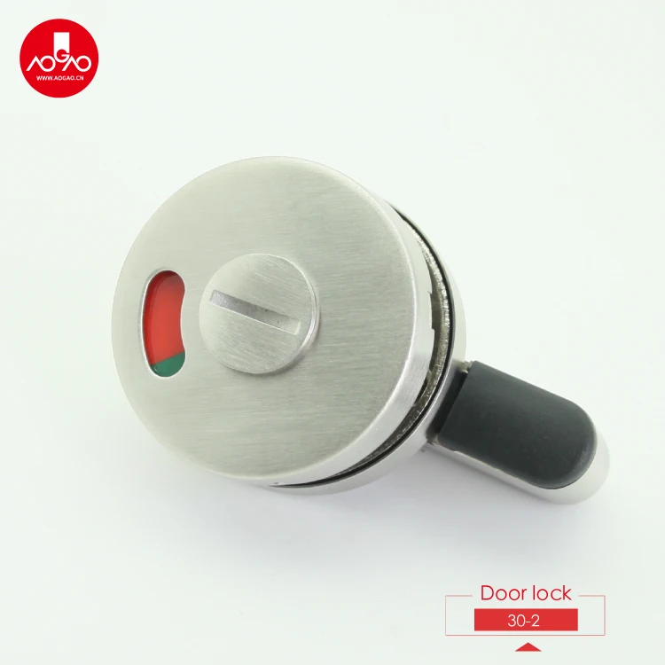 30-2 stainless steel thumb turn bathroom door indicator lock