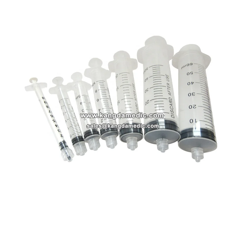 
disposable syringe with and without needle 1ml 23g x 1inch 3ml 23g x 1.5 inch 3ml 25g x 5/8 inch 