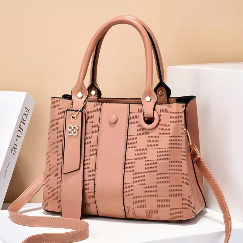 CB642 Wholesale plaid designer handbag luxury shoulder hand bags for girls women